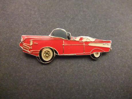 Ford Thunderbird Cabriolet 1956 oldtimer rood